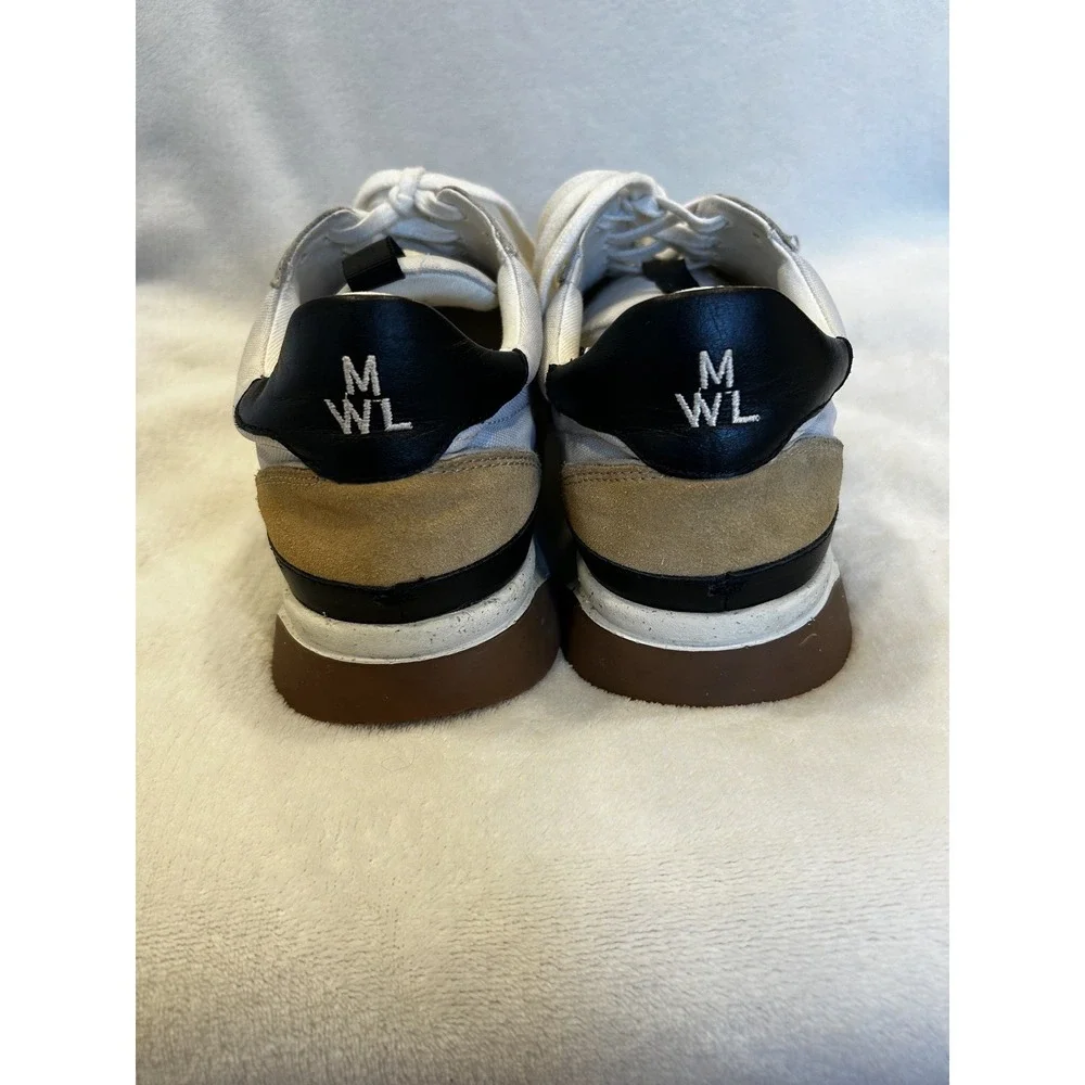 Madewell Kickoff Trainer Sneakers Canvas and Suede Mens 7 Womens‎ 8.5 MD821 - Picture 3 of 9